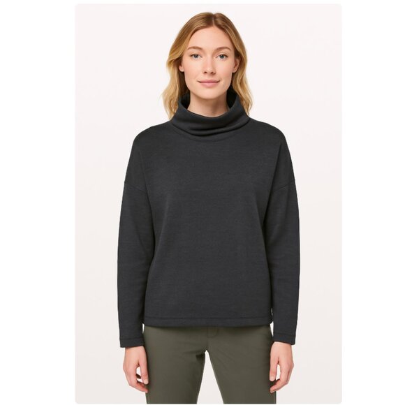 Lululemon Principal Dancer Funnel Neck Merino Wool Sweater Outdoor Cozy Layering - Picture 2 of 12